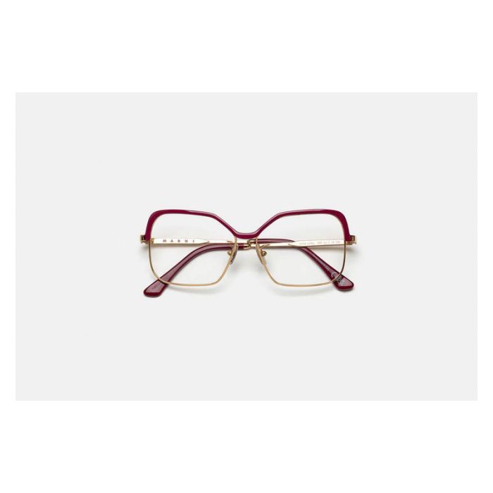MARNI Unila Valley Optical Burgundy Gold E8S